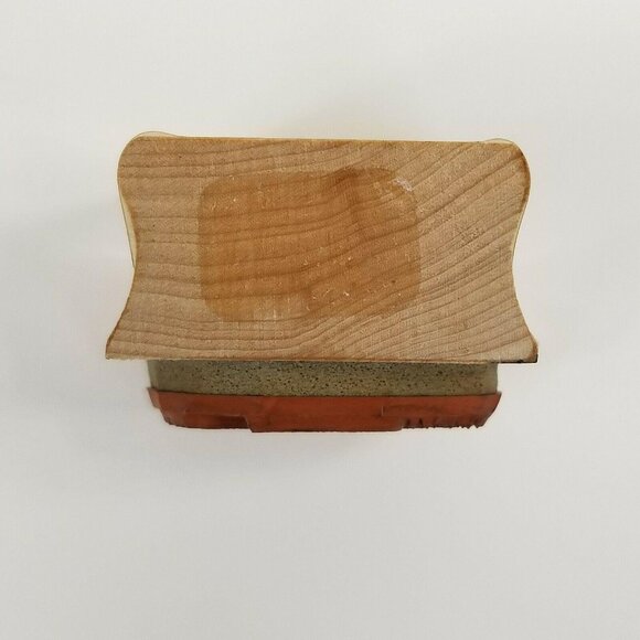 Hero Arts 1989 Vintage Rubber Stamp B-149 Dainty Angel Halo Wings Blue Dress - Picture 5 of 8